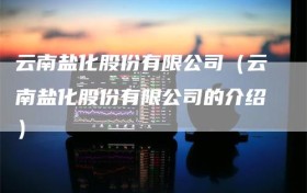 云南盐化股份有限公司（云南盐化股份有限公司的介绍）