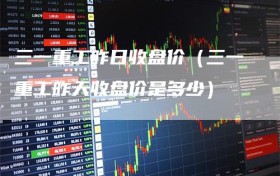 三一重工昨日收盘价（三一重工昨天收盘价是多少）