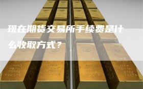 现在期货交易所手续费是什么收取方式？