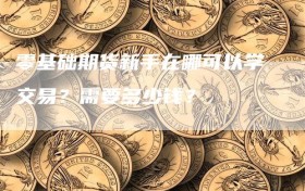 零基础期货新手在哪可以学交易？需要多少钱？