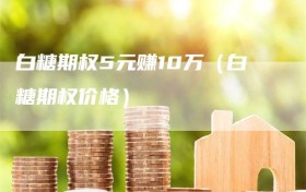 白糖期权5元赚10万（白糖期权价格）