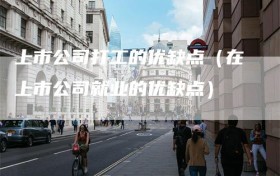 上市公司打工的优缺点（在上市公司就业的优缺点）