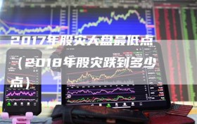 2017年股灾大盘最低点（2018年股灾跌到多少点）