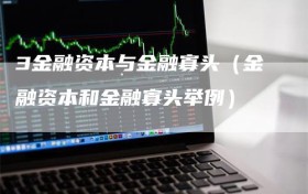 3金融资本与金融寡头（金融资本和金融寡头举例）