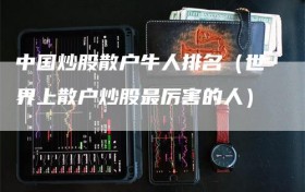 中国炒股散户牛人排名（世界上散户炒股最厉害的人）