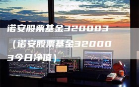 诺安股票基金320003（诺安股票基金320003今日净值）