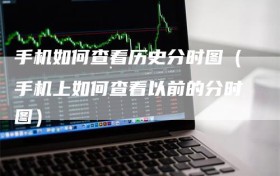 手机如何查看历史分时图（手机上如何查看以前的分时图）