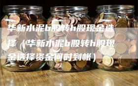 华新水泥b股转h股现金选择（华新水泥b股转h股现金选择资金何时到帐）