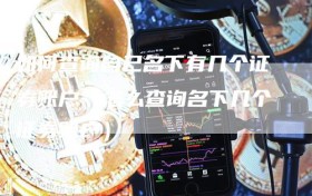 如何查询自己名下有几个证券账户（怎么查询名下几个证券账户）