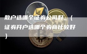 散户选哪个证券公司好_（证券开户选哪个券商比较好）