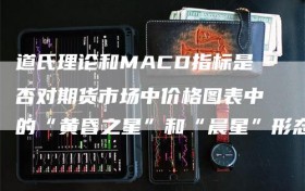 道氏理论和MACD指标是否对期货市场中价格图表中的“黄昏之星”和“晨星”形态提供有效解释？