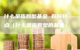 什么是指数型基金 有何特点（什么是指数型的基金）