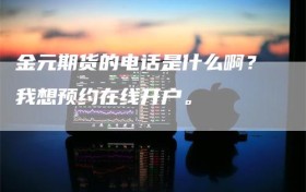 金元期货的电话是什么啊？我想预约在线开户。