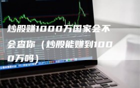 炒股赚1000万国家会不会查你（炒股能赚到1000万吗）