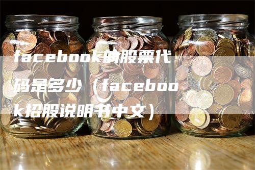 facebook的股票代码是多少（facebook招股说明书中文）