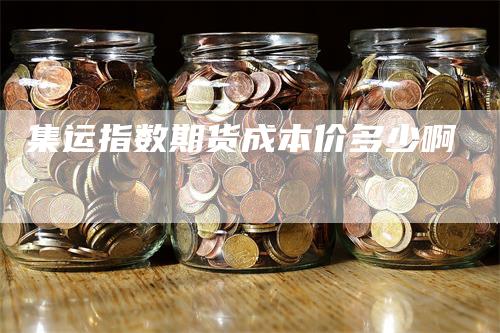 集运指数期货成本价多少啊