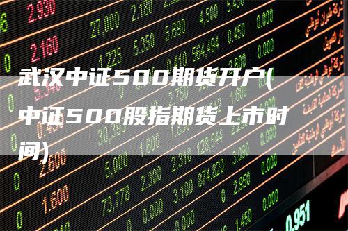 武汉中证500期货开户(中证500股指期货上市时间)