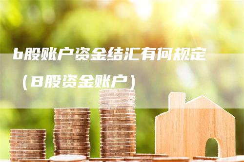 b股账户资金结汇有何规定（B股资金账户）